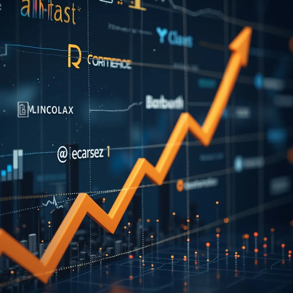 Gráfico de crecimiento de empresa cliente